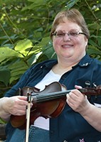 String Band Leader, Cathy Jones